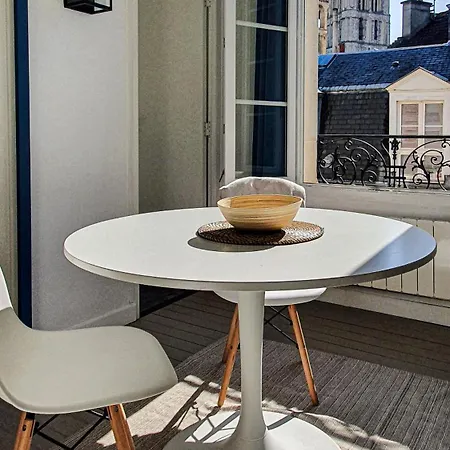 Apartmán Charming With View Of The Abbaye-aux-hommes *